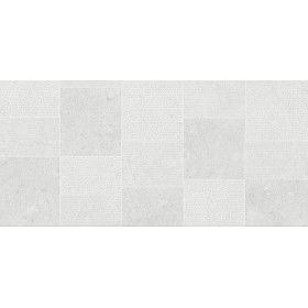 GRESIE PORTELANATA GLAZURATA SHALEM WHITE DECOR MAT 60X120